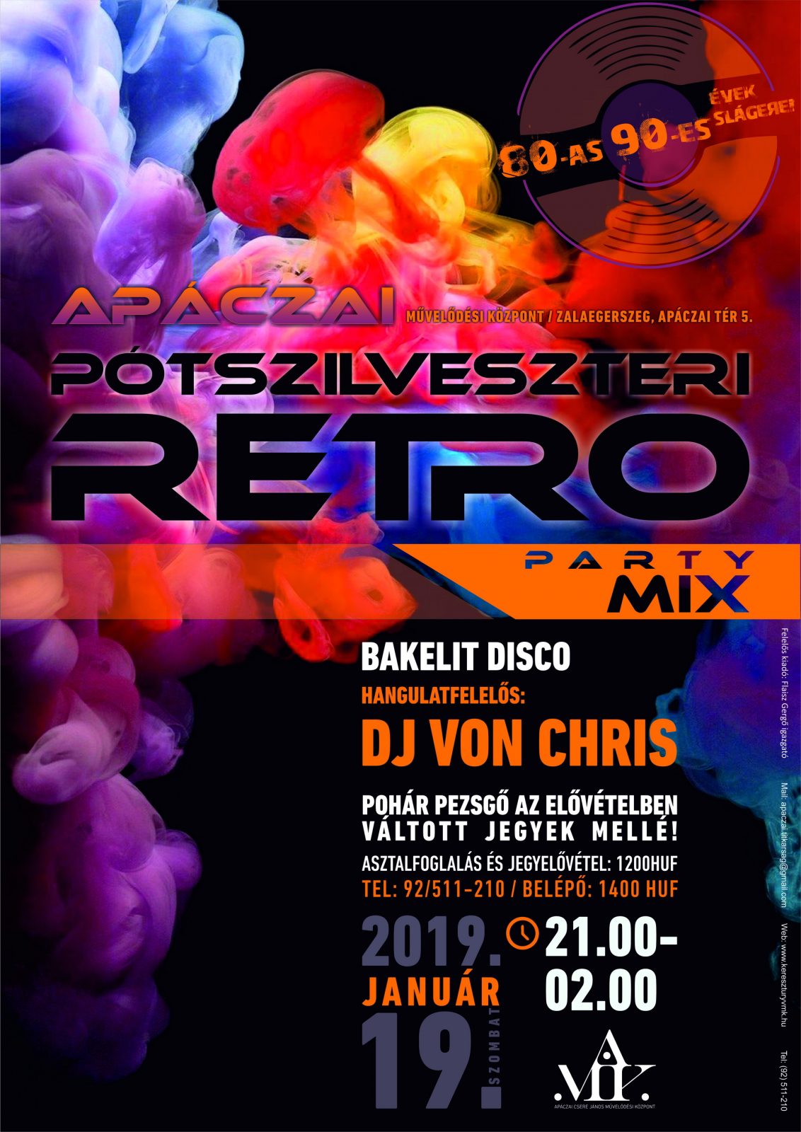 Zalaegerszeg Turizmusa » Pótszilveszteri Retro Party Mix