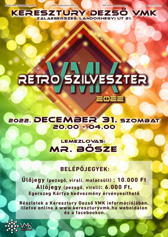 Zalaegerszeg Turizmusa » RETRO SZILVESZTER