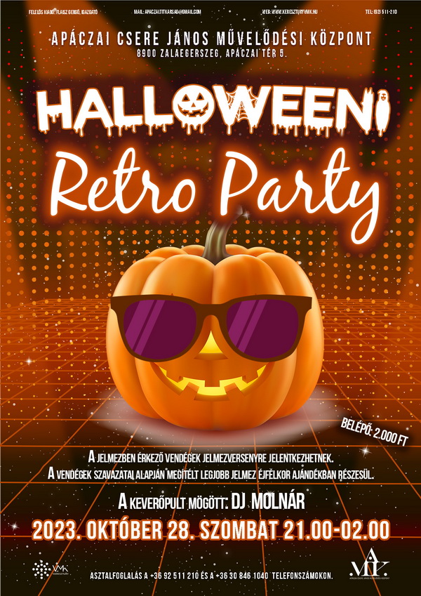 Zalaegerszeg Turizmusa » Halloweeni Retro Party